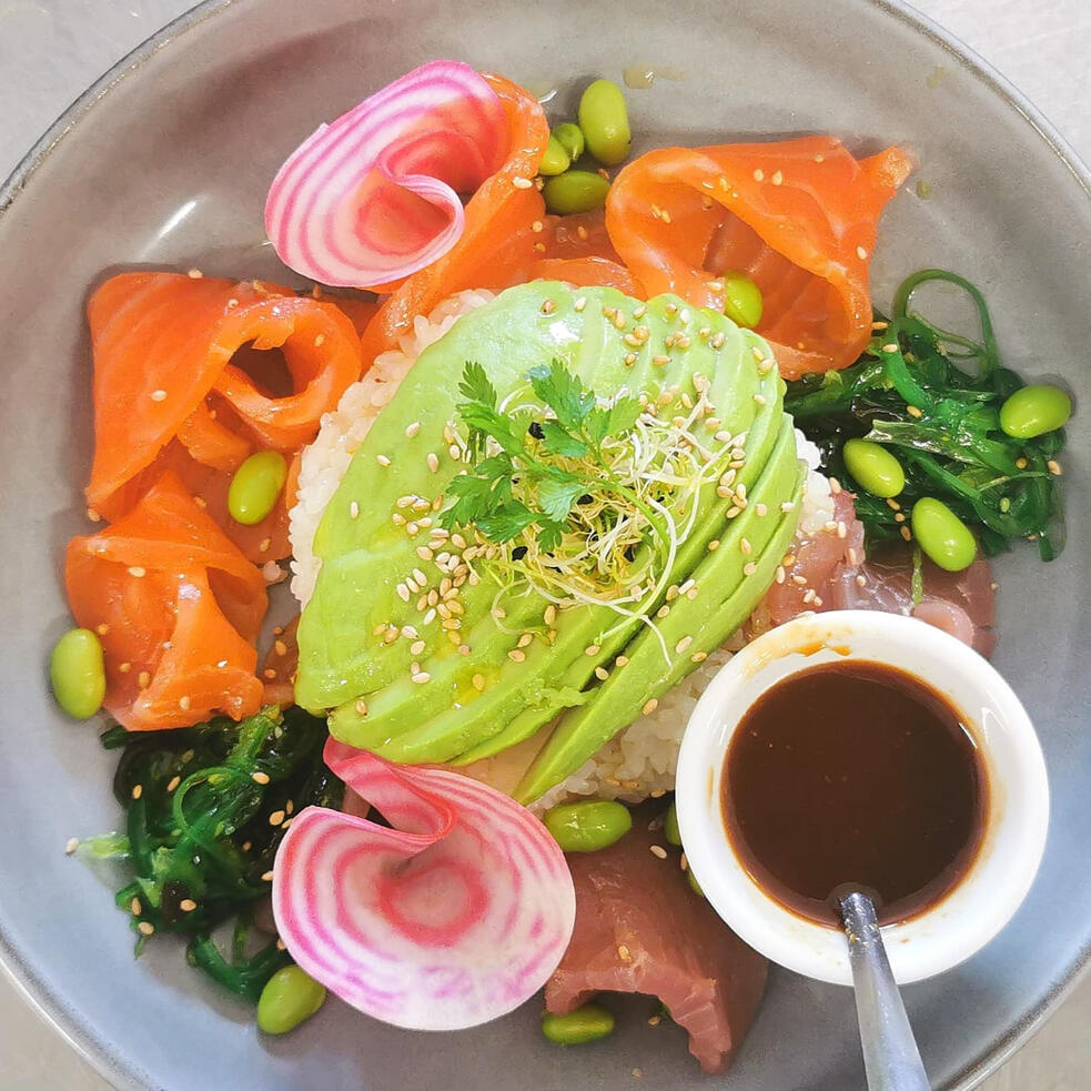Salade poke cuisineprivee.corsica